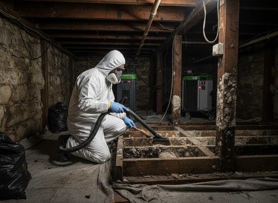 crawl space mold removal in Bryn Mawr