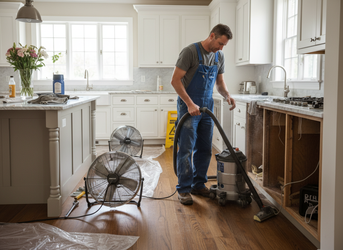 Kitchen water damage repair in Bryn Mawr