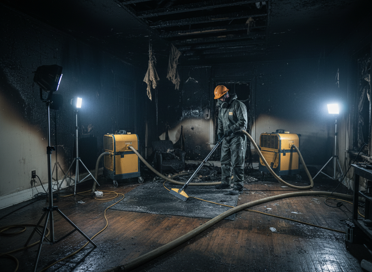 Water damage remediation after fire in Bryn Mawr