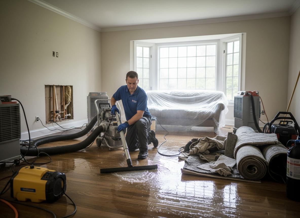 Water leak restoration in Bryn Mawr